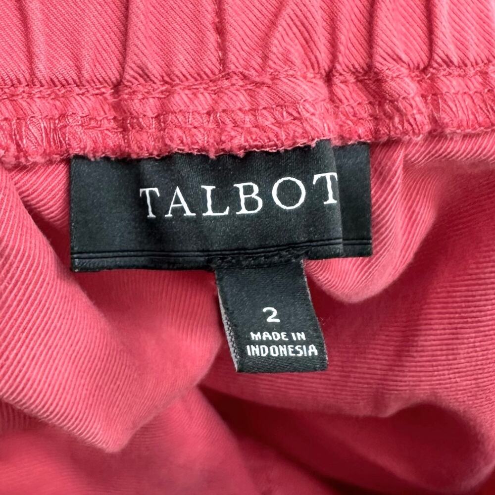 Talbots Drawstring Cuffed Pants In Washed Red - image 8